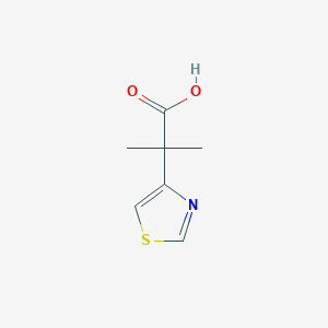 molecular formula C7H9NO2S B2912239 2-Methyl-2-(1,3-thiazol-4-yl)propanoic acid CAS No. 1517473-55-0