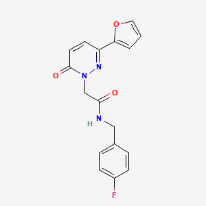 N-(4-fluorobenzyl)-2-[3-(2-furyl)-6-oxo-1(6H)-pyridazinyl]acetamide