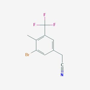 3-Bromo-4-methyl-5-(trifluoromethyl)phenylacetonitrile