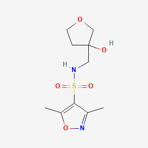 N-[(3-hydroxyoxolan-3-yl)methyl]-3,5-dimethyl-1,2-oxazole-4-sulfonamide