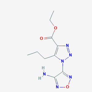 ethyl 1-(4-amino-1,2,5-oxadiazol-3-yl)-5-propyl-1H-1,2,3-triazole-4-carboxylate