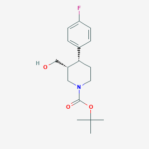 (3R,4R)-tert-butyl 4-(4-fluorophenyl)-3-(hydroxymethyl)piperidine-1-carboxylate
