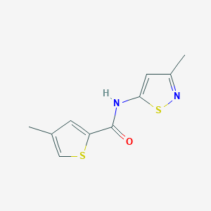 molecular formula C10H10N2OS2 B2912287 4-methyl-N-(3-methylisothiazol-5-yl)thiophene-2-carboxamide CAS No. 1207025-51-1