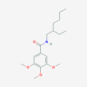 molecular formula C18H29NO4 B291230 N-(2-ethylhexyl)-3,4,5-trimethoxybenzamide 