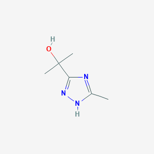 molecular formula C6H11N3O B2912332 2-(5-methyl-1H-1,2,4-triazol-3-yl)propan-2-ol CAS No. 101822-15-5