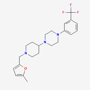 1-(1-((5-Methylfuran-2-yl)methyl)piperidin-4-yl)-4-(3-(trifluoromethyl)phenyl)piperazine