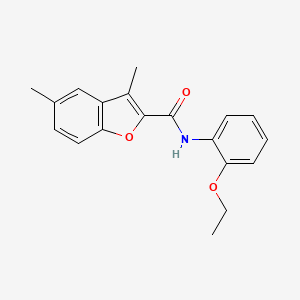 molecular formula C19H19NO3 B2912359 N-(2-ethoxyphenyl)-3,5-dimethyl-1-benzofuran-2-carboxamide CAS No. 620587-42-0