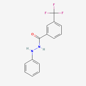molecular formula C14H11F3N2O B2912365 N'-phenyl-3-(trifluoromethyl)benzohydrazide CAS No. 36457-10-0