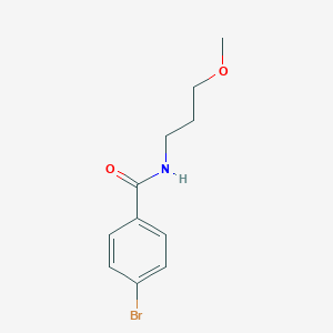 molecular formula C11H14BrNO2 B291240 4-bromo-N-(3-methoxypropyl)benzamide 