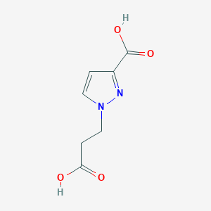 molecular formula C7H8N2O4 B2912402 1-(2-carboxyethyl)-1H-pyrazole-3-carboxylic acid CAS No. 1006484-24-7