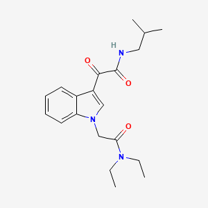 2-(1-(2-(diethylamino)-2-oxoethyl)-1H-indol-3-yl)-N-isobutyl-2-oxoacetamide
