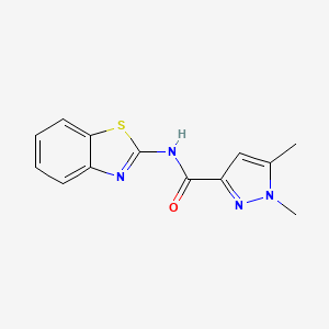 N-(benzo[d]thiazol-2-yl)-1,5-dimethyl-1H-pyrazole-3-carboxamide
