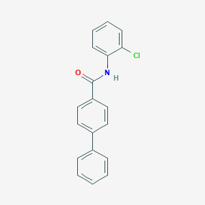 molecular formula C19H14ClNO B291242 N-(2-chlorophenyl)biphenyl-4-carboxamide 