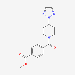 methyl 4-(4-(2H-1,2,3-triazol-2-yl)piperidine-1-carbonyl)benzoate