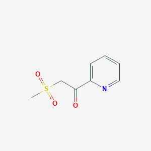 molecular formula C8H9NO3S B2912428 2-Methylsulfonyl-1-(pyridin-2-yl)ethanone CAS No. 27302-93-8