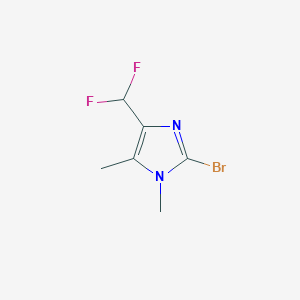molecular formula C6H7BrF2N2 B2912435 2-Bromo-4-(difluoromethyl)-1,5-dimethylimidazole CAS No. 2248306-68-3