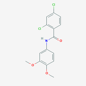 molecular formula C15H13Cl2NO3 B291244 2,4-dichloro-N-(3,4-dimethoxyphenyl)benzamide 