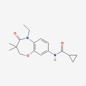 N-(5-ethyl-3,3-dimethyl-4-oxo-2,3,4,5-tetrahydrobenzo[b][1,4]oxazepin-8-yl)cyclopropanecarboxamide