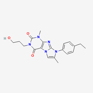 6-(4-Ethylphenyl)-2-(3-hydroxypropyl)-4,7-dimethylpurino[7,8-a]imidazole-1,3-dione