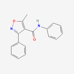 molecular formula C17H14N2O2 B2912479 5-methyl-N,3-diphenyl-1,2-oxazole-4-carboxamide CAS No. 123862-91-9
