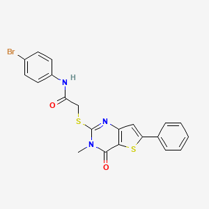 molecular formula C21H16BrN3O2S2 B2912509 N-(1,3-benzodioxol-5-ylmethyl)-3-(4-piperidin-1-yl[1,2,4]triazolo[4,3-a]quinoxalin-1-yl)propanamide CAS No. 1105252-27-4