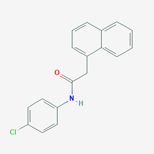 molecular formula C18H14ClNO B291251 N-(4-chlorophenyl)-2-(1-naphthyl)acetamide 