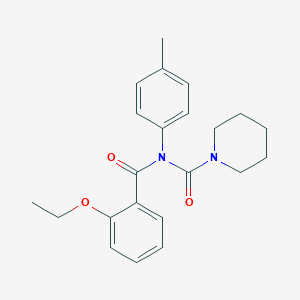 molecular formula C22H26N2O3 B2912512 N-(2-ethoxybenzoyl)-N-(p-tolyl)piperidine-1-carboxamide CAS No. 899992-55-3
