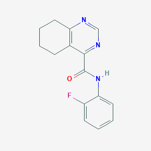 molecular formula C15H14FN3O B2912518 N-(2-Fluorophenyl)-5,6,7,8-tetrahydroquinazoline-4-carboxamide CAS No. 2415555-63-2