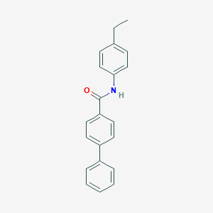 molecular formula C21H19NO B291252 N-(4-ethylphenyl)[1,1'-biphenyl]-4-carboxamide 