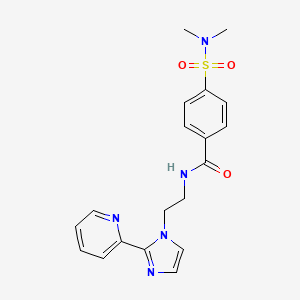 4-(N,N-dimethylsulfamoyl)-N-(2-(2-(pyridin-2-yl)-1H-imidazol-1-yl)ethyl)benzamide