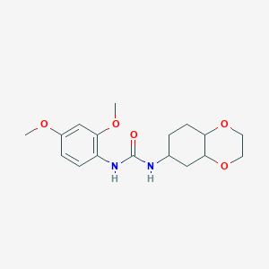 molecular formula C17H24N2O5 B2912528 1-(2,4-Dimethoxyphenyl)-3-(octahydrobenzo[b][1,4]dioxin-6-yl)urea CAS No. 1902921-57-6