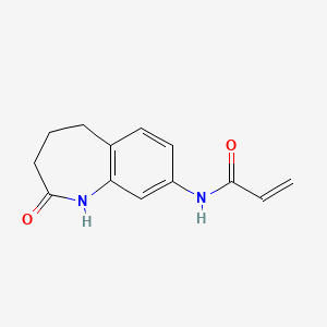 N-(2-Oxo-1,3,4,5-tetrahydro-1-benzazepin-8-yl)prop-2-enamide