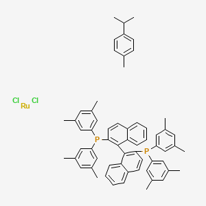molecular formula C65H71Cl2P2Ru B2912534 [Rucl(P-cymene)((S)-xylbinap)]CL CAS No. 944451-24-5