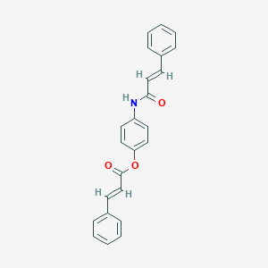 molecular formula C24H19NO3 B291254 4-(Cinnamoylamino)phenyl 3-phenylacrylate 