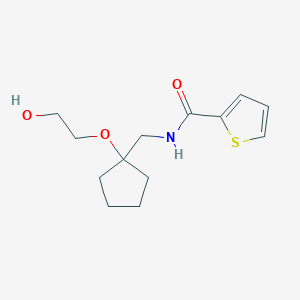 N-((1-(2-hydroxyethoxy)cyclopentyl)methyl)thiophene-2-carboxamide