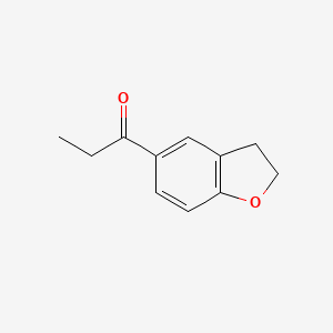 molecular formula C11H12O2 B2912547 1-(2,3-Dihydro-1-benzofuran-5-yl)propan-1-one CAS No. 68660-11-7