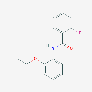 molecular formula C15H14FNO2 B291255 N-(2-ethoxyphenyl)-2-fluorobenzamide 