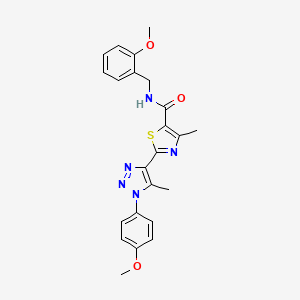 N-(2-methoxybenzyl)-2-(1-(4-methoxyphenyl)-5-methyl-1H-1,2,3-triazol-4-yl)-4-methylthiazole-5-carboxamide
