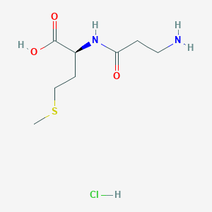 (2S)-2-(3-Aminopropanoylamino)-4-methylsulfanylbutanoic acid;hydrochloride