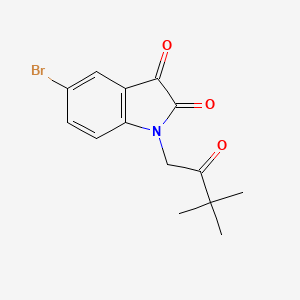 5-bromo-1-(3,3-dimethyl-2-oxobutyl)-1H-indole-2,3-dione