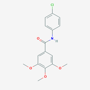 molecular formula C16H16ClNO4 B291257 N-(4-chlorophenyl)-3,4,5-trimethoxybenzamide 