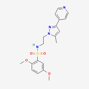 2,5-dimethoxy-N-(2-(5-methyl-3-(pyridin-4-yl)-1H-pyrazol-1-yl)ethyl)benzenesulfonamide