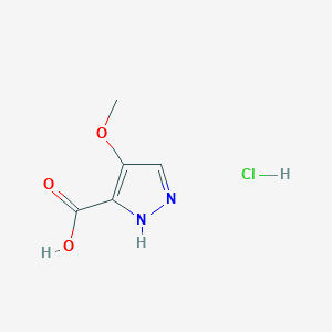 4-Methoxy-1H-pyrazole-5-carboxylic acid;hydrochloride
