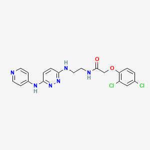 2-(2,4-dichlorophenoxy)-N-(2-((6-(pyridin-4-ylamino)pyridazin-3-yl)amino)ethyl)acetamide