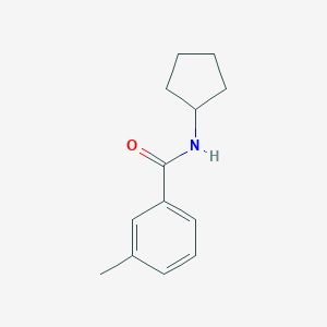 molecular formula C13H17NO B291259 N-cyclopentyl-3-methylbenzamide 