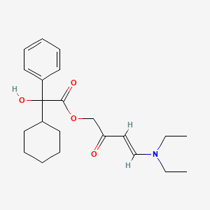 [(E)-4-(Diethylamino)-2-oxobut-3-enyl] 2-cyclohexyl-2-hydroxy-2-phenylacetate