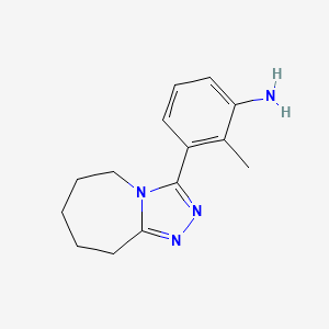 2-methyl-3-(6,7,8,9-tetrahydro-5H-[1,2,4]triazolo[4,3-a]azepin-3-yl)aniline