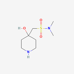 molecular formula C8H18N2O3S B2912618 1-(4-Hydroxypiperidin-4-yl)-N,N-dimethylmethanesulfonamide CAS No. 2247103-41-7