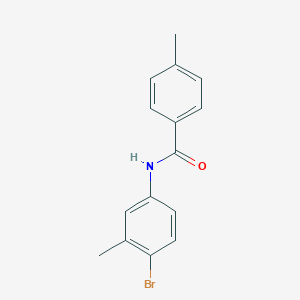 molecular formula C15H14BrNO B291262 N-(4-bromo-3-methylphenyl)-4-methylbenzamide 