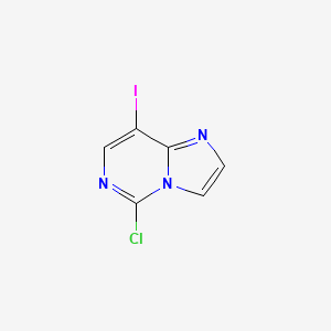 molecular formula C6H3ClIN3 B2912624 5-Chloro-8-iodoimidazo[1,2-c]pyrimidine CAS No. 2374134-99-1